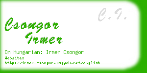 csongor irmer business card